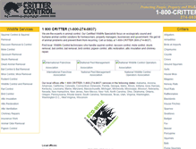 Tablet Screenshot of 800critter.com